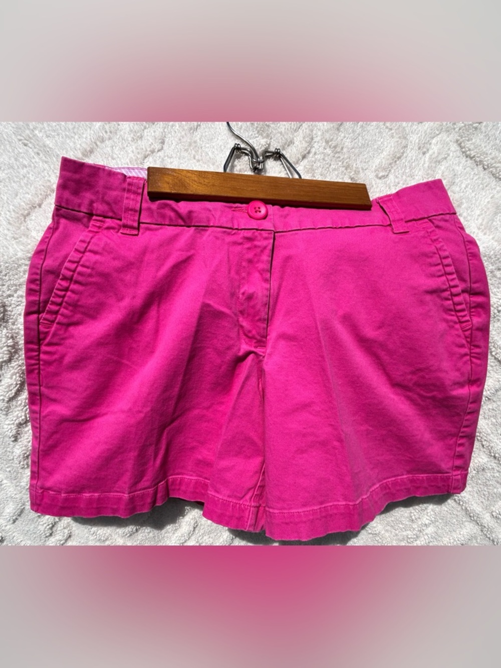 crown & ivy Hot Pink Cotton Shorts